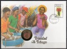 Numislettre (Timbres + Pièce) - Trinidad & Tobago - 1987 - Trinité & Tobago (1962-...)