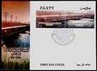 EGYPT / 2010 / HIGH DAM - GOLDEN JUBILEE / NILE RIVER / FDC / VF/ 3 SCANS . - Cartas & Documentos