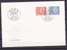 Switzerland1959:EUROPA 1959FDC Michel679-80 - Briefe U. Dokumente