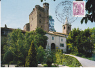 Carte- Maximum  ITALIE  N° Yvert  1768 (Castello - SERRALUNGA D'ALBA) Obl Sp Ill 1er Jour 1988 - Cartes-Maximum (CM)