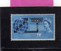 GREAT BRITAIN - GRAN BRETAGNA 1963 TRANSOCEANIC TELEPHONE CABLE COMPAC (Phosphorescent) - CAVO TELEFONICO MNH - Unused Stamps