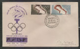 India  1968  MEXICO OLYMPICS  2v  FDC # 40142 Inde - Verano 1968: México