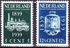 1939 100 Jaar Spoorwegen In Nederland NVPH 325 / 326 Ongestempeld - Nuovi