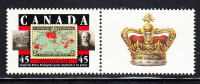 Canada MNH Scott #1722i 45c Sir William Murdock, 2c Imperial Penny Postage With Centre Tab - Unused Stamps