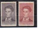 POL519 TSCHECHOSLOWAKEI CSSR 1950  MICHL NR.  608/09  MICHL (*) GUMMIFEHLER - Unused Stamps