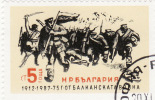 1987 Bulgaria -  75° Ann. Guerra Dei Balcani - Usados