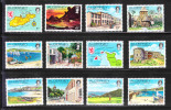 Alderney 1983 QE Def Map Arms Golf Ship Tower MNH - Alderney