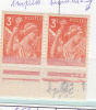 FRANCE N° 655 3F ORANGE TYPE IRIS IMPRESSION BROUILLEE** - Unused Stamps