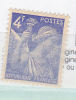 FRANCE N° 656 4F BLEU IRIS TACHE AU BRAS** - Unused Stamps