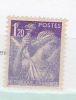 FRANCE N° 651 1.20 VIOLET TYPE IRIS CADRE INFERIEUR DOUBLE** - Nuevos