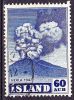 Republik 1948 Ausbruch Des Vulkans Hekla Im Jahre 1947 60 Aur Blau Mi. 251 - Usados