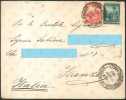 BUSTA DA BUENOS AIRES A FIRENZE (ITALIA) -  5 C. Allegoria SCOTT N. 127 + 10 C. Allegoria SCOTT N. 129 - Storia Postale