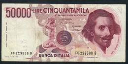 ITALY  P113a  50.000 LIRE 6 FEB. 1994  #FC/B    VF     NO P.h. ! - 50000 Liras