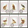 Sharjah 1972 Mi# 1184-1189 Blocks Used - 6 Imperf. Souvenir Sheets - Birds (III) - Sharjah