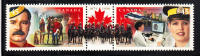 Canada MNH Scott #1737a 45c Mountie Old Uniform, Helicopter, Computer - 125th Anniversary Royal Canadian Mounted Police - Neufs