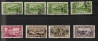 Grand Liban: Séries De 1925 Et 1930-35,Lot De 8 Timbres "Sites Et Paysages", N°52 (x 4), 57, 138, 142 - Gebraucht