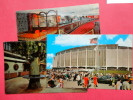 3 Cards-Outside & Inside The Astrodome  Early Chrome = == = ====== Ref   614 - Houston