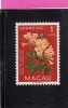 PORTOGALLO COLONIE MACAO - PORTUGAL COLONIES MACAU 1953 FLOWERS FIRECRACKER PLANT FLOWER FIORE FUOCHI DI ARTIFICIO  MNH - Ungebraucht