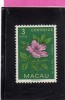 PORTOGALLO COLONIE MACAO - PORTUGAL COLONIES MACAU 1953 FLOWERS MIOSOTIS PLANT FLOWER FIORE VERONICA 3a MNH - Ungebraucht