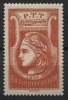 FRANCE, RADIODIFFUSION STAMP IN RED FROM 1936, PERFECT STAMP MNHv **! - Radio-uitzending