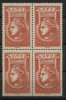 FRANCE, RADIODIFFUSION PERFECT STAMP 1936, MNH BLOCK OF 4 - Radiodifusión