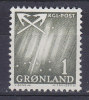 Greenland 1963 Mi. 47      1 (Ø) Nordlicht & Gekreutzte Harpunenspitzen (Cz. Slania) MNH** - Ungebraucht