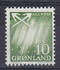 Greenland 1963 Mi. 49      10 (Ø) Nordlicht & Gekreutzte Harpunenspitzen (Cz. Slania) MNH** - Nuevos