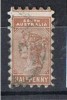 Sello 1/2 Penny Castaño AUSTRALIA Del SUR 1882. Dto. 10.  Yvert Num 39 º - Used Stamps