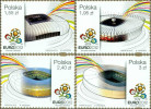 POLAND - 2012.06.08 UEFA EURO 2012 Mi.No 4568-71 - MNH  4 Stamps - Neufs