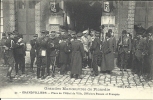 PICARDIE - 60 - OISE -  Manoeuvres 1910 - GRANDVILLIERS - Hôtel De Ville - Officiers Russes Et Français Gros Plan - Grandvilliers