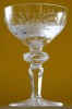 Meissener Bleikristall 24% PbO Lead Crystal - 5 Bleikristall-Likörschalen - Serie "Indisch" - Neupreis Ca. 325,00 € - Vasos