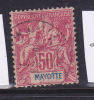 MAYOTTE N°11  50C ROSE TYPE ALLÉGORIQUE OBL - Autres & Non Classés