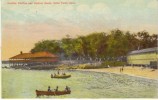 Roton Point CT Connecticut, Dancing Pavilion And Bathing Beach, Flag Cancel Postmark, C1900s Vintage Postcard - Autres & Non Classés