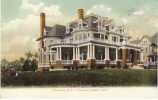 Bristol CT Connecticut, A.L. Sessions Residence, Mansion Architecture, C1900s Vintage Postcard - Other & Unclassified