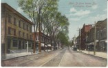 Torrington CT Connecticut, Main Street Scene From Water Street, Flag Cancel Postmark, C1900s/10s Vintage Postcard - Sonstige & Ohne Zuordnung