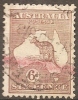 AUSTRALIA - Used 1929  6d  Kangaroo. Watermark 203  (small Mult).  Scott 96 - Gebraucht