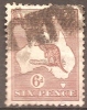 AUSTRALIA - Used 1936  6d  Kangaroo. Watermark 228  (C Of A).   Scott 121 - Oblitérés