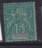 MAYOTTE N°4 5C VERT   TYPE GROUPE ALLEGORIQUE NEUF AVEC CHARNIERE - Andere & Zonder Classificatie