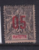 MAYOTTE N°25 05 S 25 NOIR S ROSE  TYPE GROUPE ALLÉGORIQUE OBL - Andere & Zonder Classificatie