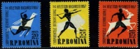 1957 Athletics Championships Bucharest,Romania, Mi.1666-1668,MNH - Neufs