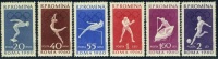 1960 Rome Olympics (II),Romania, Mi.1847-1852,MNH - Neufs