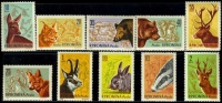 1961 Hunting,Romania, Mi.1981-1990,MNH - Unused Stamps