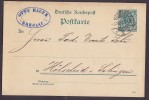 Poland Vorläufer Reichspost Postal Stationery Ganzsache Entier OTTO HAGER, BRESLAU (2.) 1893 To HÖHSCHEID (2 Scans) - Postcards