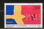 ANDORRE 2,80f Noir Rouge Jaune Bleu 1995 N°457 - Ungebraucht