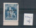 FIUME 1919 POSTA FIUME 25 C. DECALCO ** MNH - Fiume