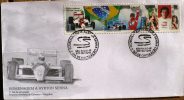 BRESIL Automobile,autos, Ayrton Senna. Yvert N° 2213A FDC (tirage Limité Et Numéroté Mentionné Au Dos De L'enveloppe) - Auto's