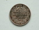 1895 - 1 SHILLING ( Silver ) / KM 5 ( Uncleaned - For Grade, Please See Photo ) ! - South Africa