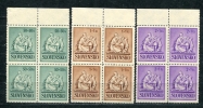 Slovakia 1941 Mi 91-3 MNH Blocks Of 4  Cv 14 Euro - Unused Stamps