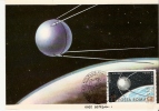 Romania Maxi Card / SPUTNIK 1 - Europe