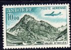 Andorre PA N° 8  XX Avion Caravelle : 10 F.  Sans Charnière TB - Airmail